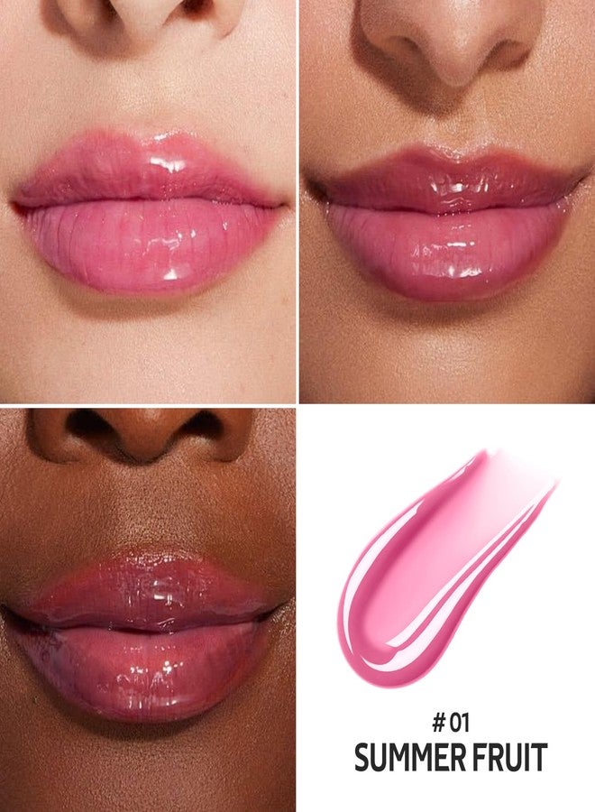 Color Nymph Lip Oil & Lip Gloss Set, Hydrating Non-Sticky Lip Makeup, Nourishing Lip Care with Jojoba Oil, Glossy Pigmented Finish, Summer Fruit - Image 4